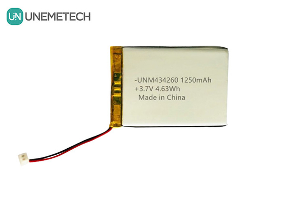 4.63Wh Recargable Batería de Litio Polímero Pack 434260 3.7V 1250mAh para la caja de carga