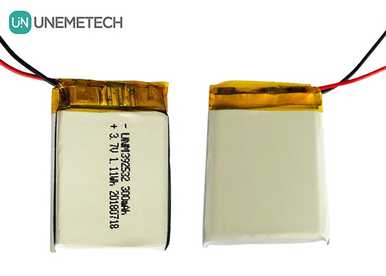 GPS Tracker Batería de polímero de litio personalizada / 3.7V 300mAh 392532 Batería de lipo recargable