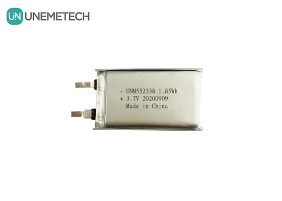 3.7V 500mAh Batería de litio de polímero recargable personalizada 552338 para productos digitales 3C