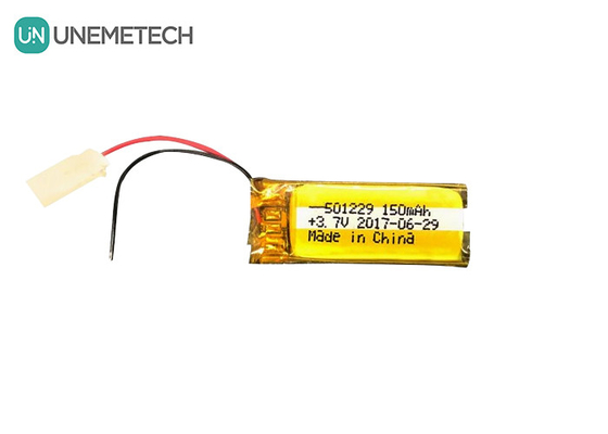 Batería de iones de litio de polímero de litio 3.7V 150mAh 501229 para piezas de equipos electrónicos