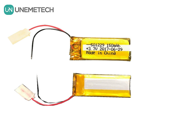 Batería de iones de litio de polímero de litio 3.7V 150mAh 501229 para piezas de equipos electrónicos