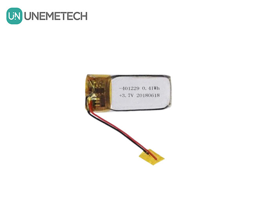 Batería Li-Ion Polymer personalizada 3.7 V 110mAh 401229 Batería Lipo pequeña para cargador de auriculares