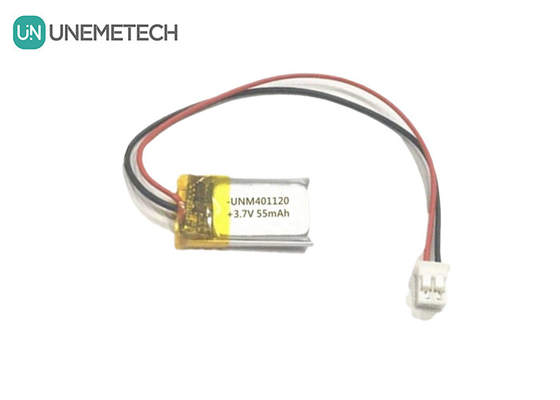 401120 3.7V 55mAh Baterías Lipo hechas a medida / auriculares Batería Lipo recargable