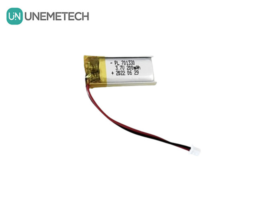 3.7V 200mAh Batería de polímero de litio de célula única 701330 Batería de bolsa para auriculares