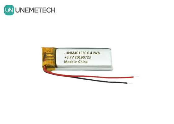401230 Batería de polímero de litio 3.7V 110mAh Batería recargable Lipo para auriculares