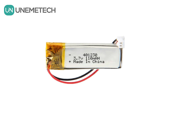 401230 Batería de polímero de litio 3.7V 110mAh Batería recargable Lipo para auriculares