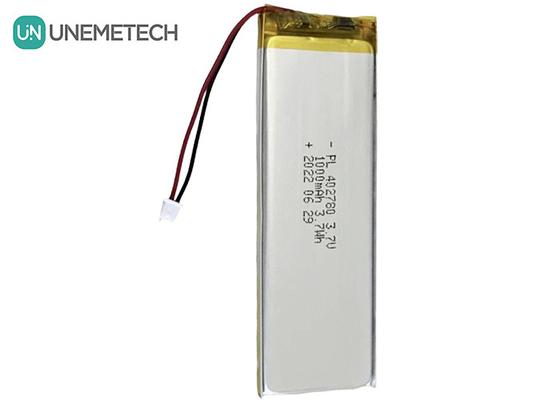 Caja de carga Batería de polímero de litio 1000mah 3.7V Batería recargable de li-polímero 402780