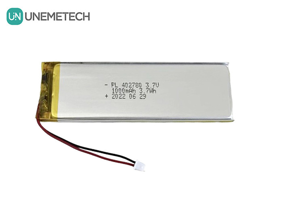 Caja de carga Batería de polímero de litio 1000mah 3.7V Batería recargable de li-polímero 402780