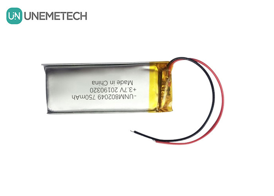 Aparatos de belleza Batería de polímero de litio 3.7V 750mah 802049 1C Batería Li Poly de descarga