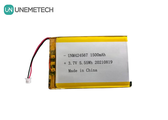 424567 Batería Lipo recargable 3.7V 1500mah Batería Lipo para lector de tarjetas inteligentes de identificación automática