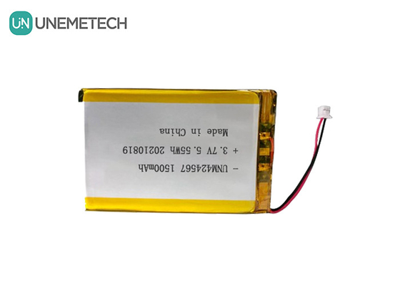 424567 Batería Lipo recargable 3.7V 1500mah Batería Lipo para lector de tarjetas inteligentes de identificación automática