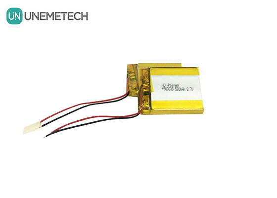 3.7V Baterías LiPo personalizadas 520mAh Batería de iones de litio polímero 503035 para dispositivo portátil