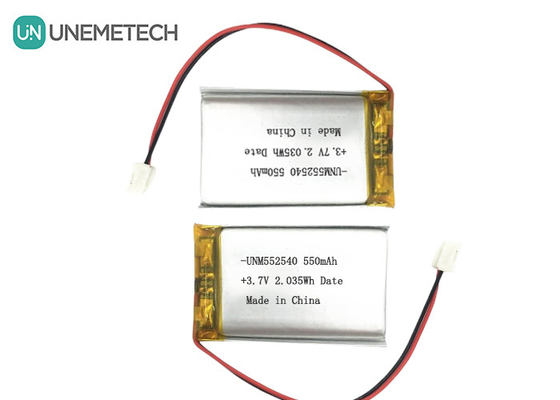 552540 Prismático de Plata Recargable Lipo Baterías 3.7V 550mAh Para el rastreador de PET