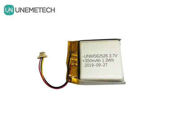 4.2V 350mAh Baterías poliméricas de iones de litio personalizadas 562526 1.0C Descarga para productos digitales