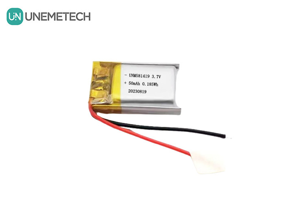 Ultra Pequeño 3.7v 50mah Lipo Batería 15C Batería de iones de litio de alta tasa de descarga 581419