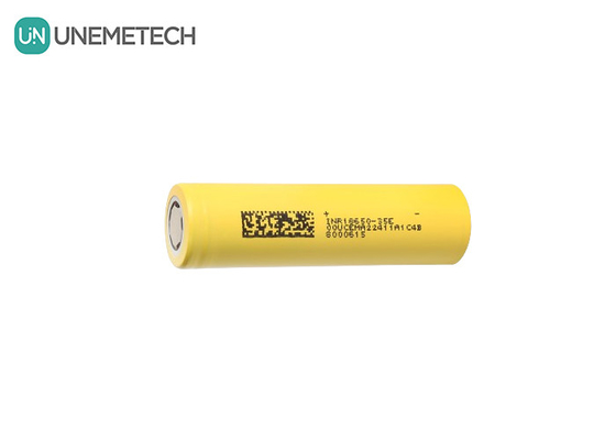 INR18650-35E 3500mAh 18650 Batería 10A 3.7V Célula cilíndrica de iones de litio para el sistema de almacenamiento de energía