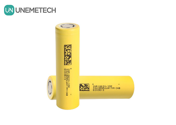 INR18650-35E 3500mAh 18650 Batería 10A 3.7V Célula cilíndrica de iones de litio para el sistema de almacenamiento de energía