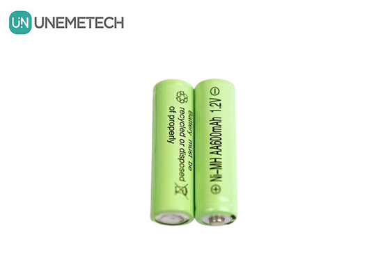 Vida útil del ciclo largo NiMH AA 1.2V 600mAh Batería recargable AA600 para juguetes