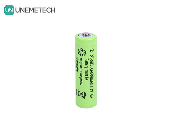 Vida útil del ciclo largo NiMH AA 1.2V 600mAh Batería recargable AA600 para juguetes