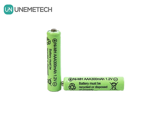 Batería Ni-MH AAA 1.2V 300mAh Batería recargable para luces solares y mando a distancia