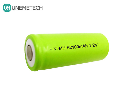 Batería NiMH A2100mAh 1.2V Batería recargable de 2100mAh para linterna aprobada por CE