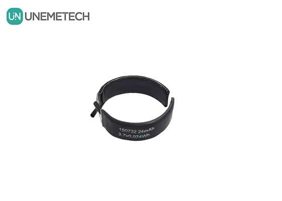 3.7V Batería LiPo curvada 150732 Min Capacidad 22mAh Baterías Lipo de forma especial Células únicas
