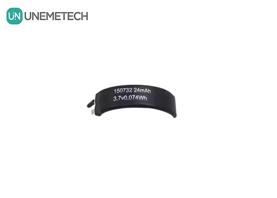 3.7V Batería LiPo curvada 150732 Min Capacidad 22mAh Baterías Lipo de forma especial Células únicas