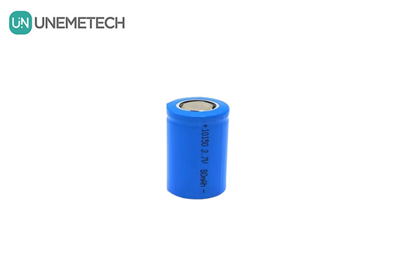 3.7V 80mAh Batería recargable cilíndrica de iones de li 10150 para cortador de pelo de nariz turbo