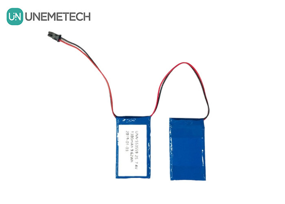 2C Batería Lipo de alta velocidad de descarga 553559 7.4V 1300mAh 2S para extremidad artificial