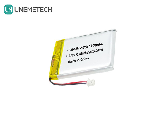 853639 4.35V 1700mAh Batería de iones de li polímero alta tensión para cámara portátil