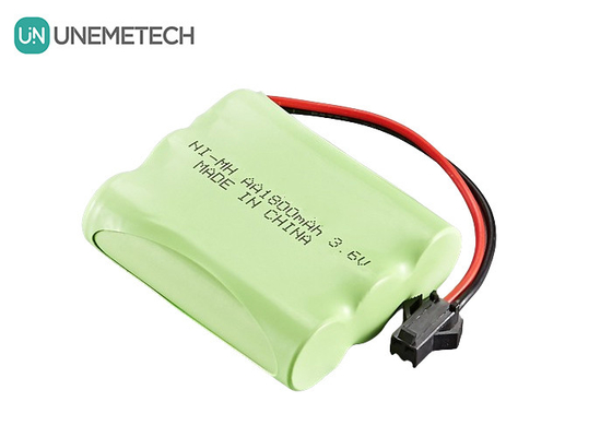 3.6V NiMH Baterías 1800mAh Baterías AA recargables para coche de juguete de control remoto