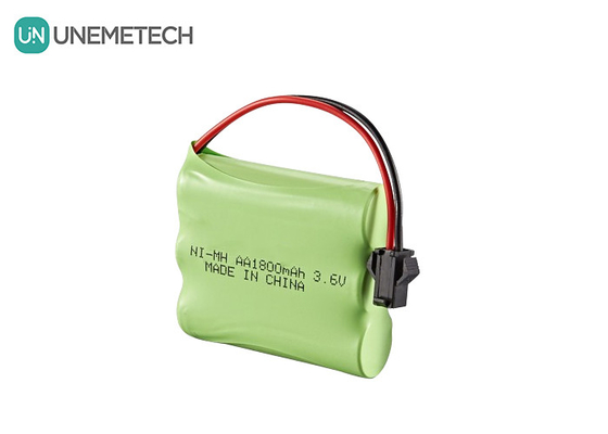3.6V NiMH Baterías 1800mAh Baterías AA recargables para coche de juguete de control remoto