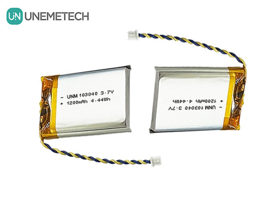 3.7V Batería recargable de Li Polymer 103040 1200 mAh para dispositivos médicos y lámparas LED