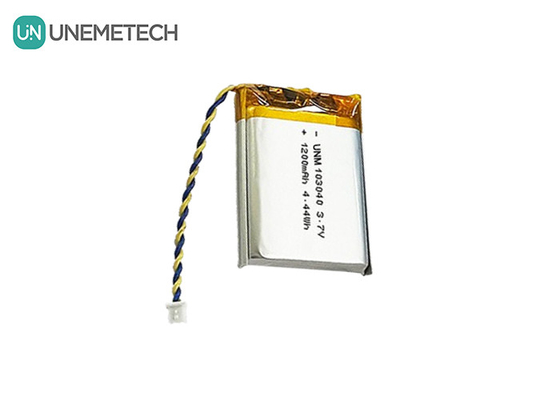 3.7V Batería recargable de Li Polymer 103040 1200 mAh para dispositivos médicos y lámparas LED