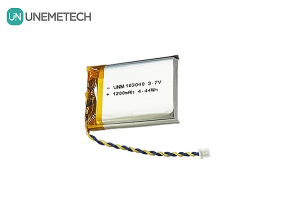 3.7V Batería recargable de Li Polymer 103040 1200 mAh para dispositivos médicos y lámparas LED