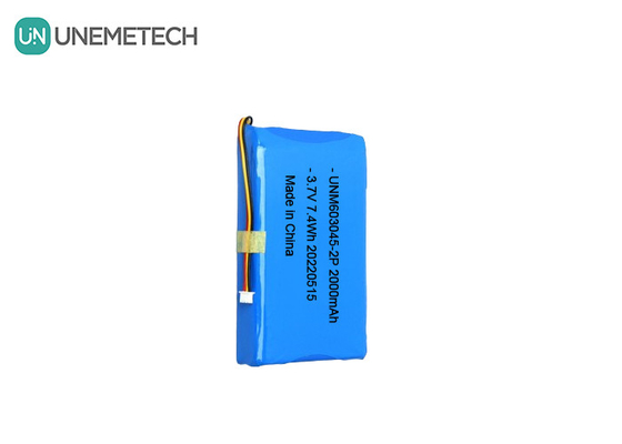 Batería de polímero de litio de gran capacidad 603045 2P 3.7V 2000mAh Batería de cerradura de puerta inteligente