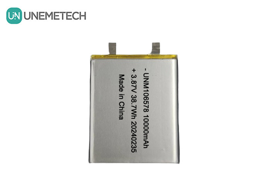 Batería LiPo de alta capacidad 10000mAh 3.87V 106578 para sistemas de almacenamiento de energía
