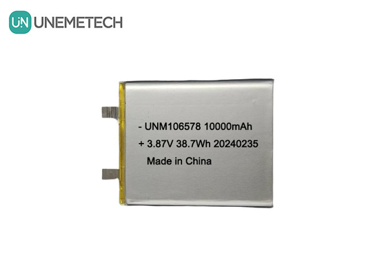 Batería LiPo de alta capacidad 10000mAh 3.87V 106578 para sistemas de almacenamiento de energía