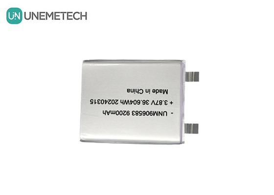 3.87V 9200mAh 906583 Batería de iones de litio de alto voltaje para el banco de energía