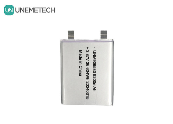 3.87V 9200mAh 906583 Batería de iones de litio de alto voltaje para el banco de energía