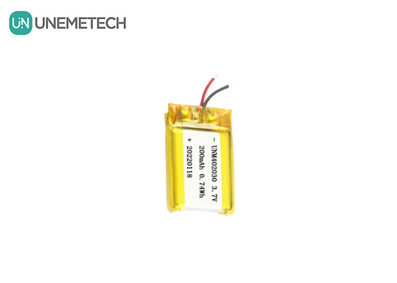 Tamaño pequeño 402030 3.7V 200mAh Batería Lipo recargable para productos electrónicos