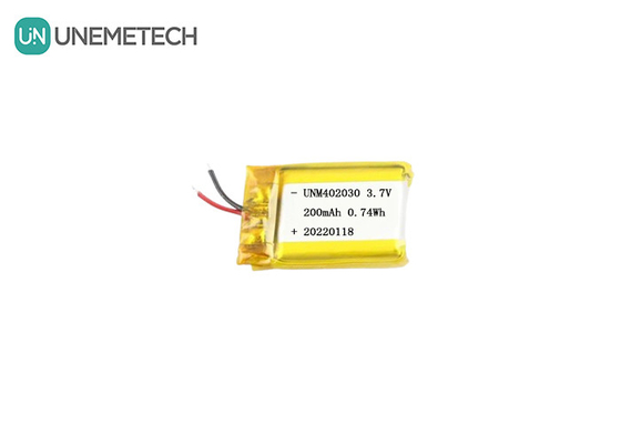 Tamaño pequeño 402030 3.7V 200mAh Batería Lipo recargable para productos electrónicos