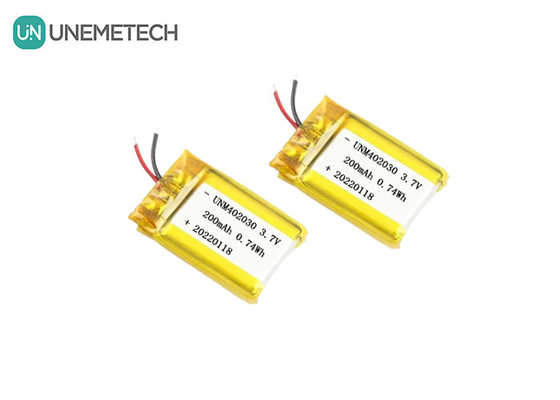 Tamaño pequeño 402030 3.7V 200mAh Batería Lipo recargable para productos electrónicos