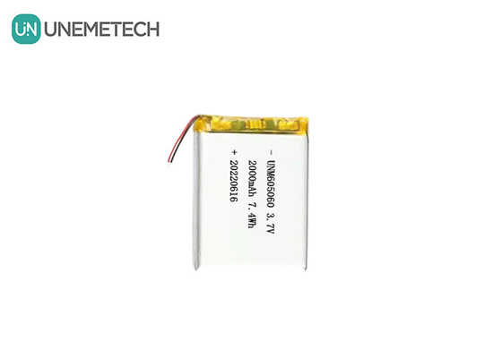 UNEMETECH 605060 2000mAh Batería de litio de polímero 3.7V Instrumento de belleza Batería recargable
