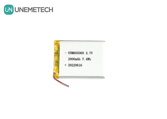 UNEMETECH 605060 2000mAh Batería de litio de polímero 3.7V Instrumento de belleza Batería recargable