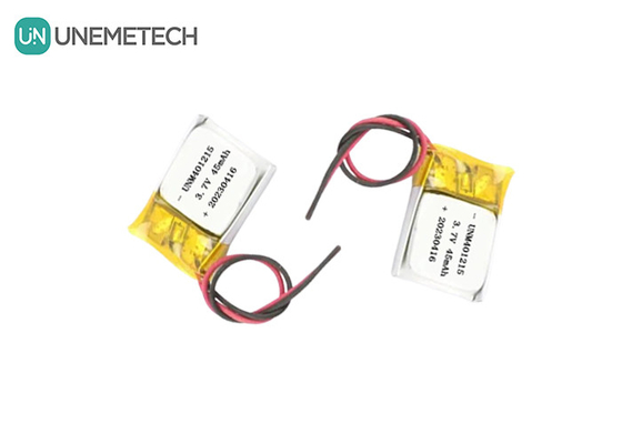 Batería de polímero de litio ultra delgada 401215 3.7V 45mAh Batería Li Po para rastreador GPS