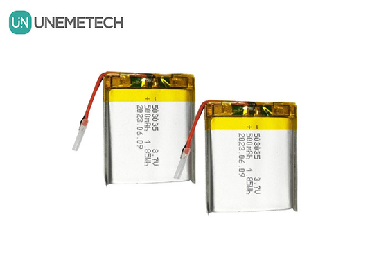Batería de polímero de litio de 500 mAh 503035 3.7V Batería recargable LiPo para electrónica portátil