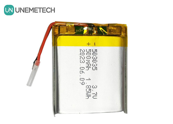 Batería de polímero de litio de 500 mAh 503035 3.7V Batería recargable LiPo para electrónica portátil