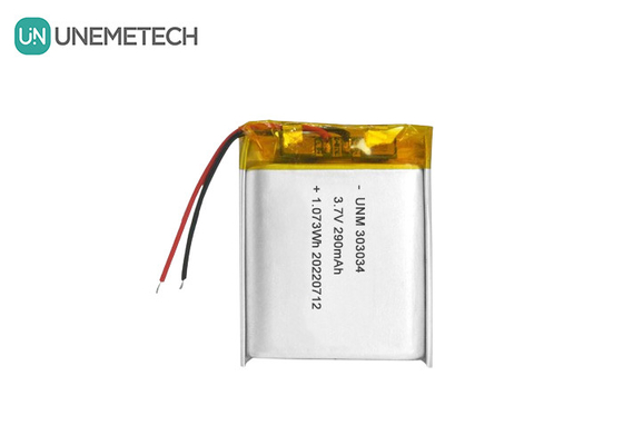 3.7V 290mAh Batería recargable de iones de litio 303034 para juguetes eléctricos
