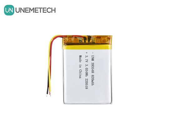Batería de litio polímero 3.7V 820mAh 393548 Lipo Batería recargable para bomba de mama electrónica
